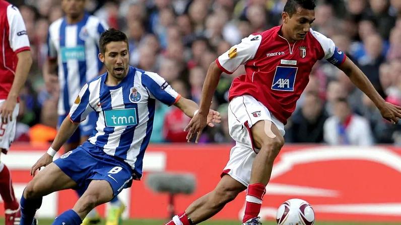 João Moutinho e Vandinho na final da Liga Europa, em Dublin