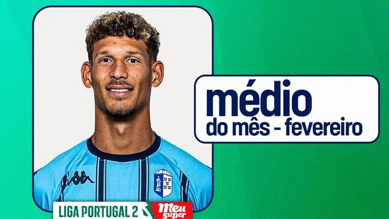 Heinz Mörschel, médio do Vizela, eleito o melhor do mês de fevereiro na Liga Portugal 2
