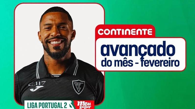 André Clóvis é eleito o melhor avançado do mês na 2.ª Liga