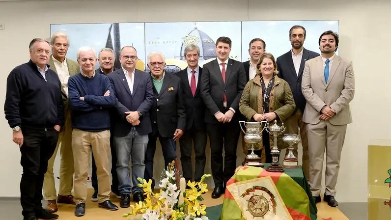 Dirigente na cerimónia de apresentação das Comissões de Honra e Executiva para assinalar título de 1926