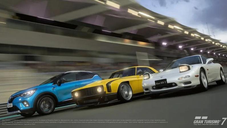 Gran Turismo 7 expande a garagem com novos carros e eventos de corrida.