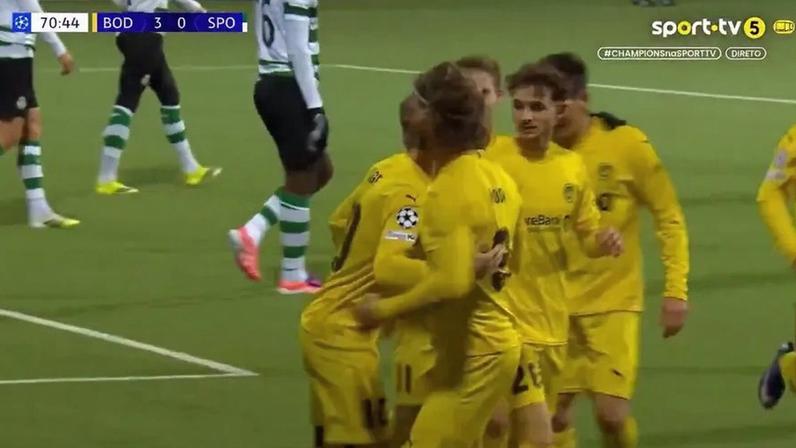 Bodø/Glimt vence Sporting por 3-0 com golo de Høgh