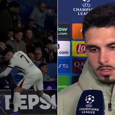 Pedro Neto advertido pela UEFA após incidente com apanha-bolas diante do PSG
