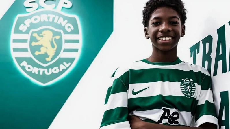 Diego Veiga assina contrato de formação com o Sporting