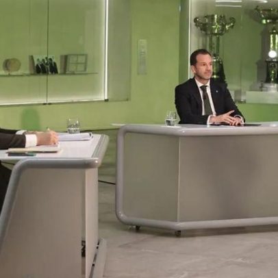 Varandas lamenta interrupções e diz que entrevista é esquerda e direita