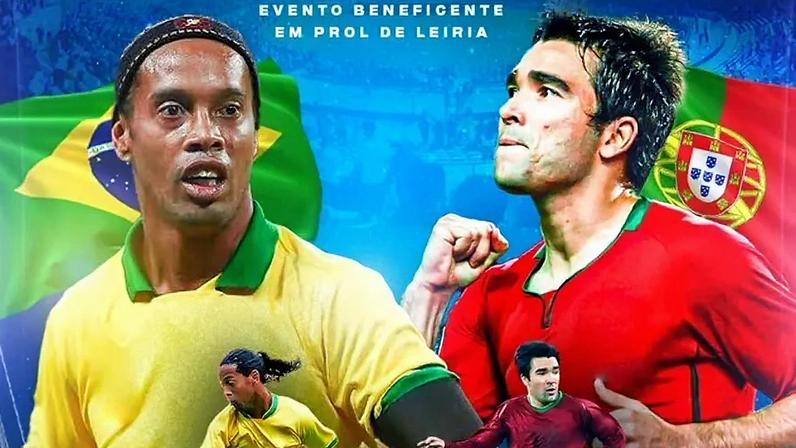 Amigos de Ronaldinho e Deco frente a frente