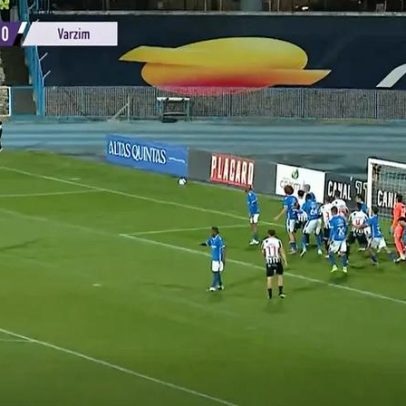 Golo olímpico de Rúben Oliveira pelo Varzim no Restelo