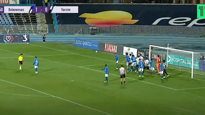 Golo olímpico de Rúben Oliveira pelo Varzim no Restelo