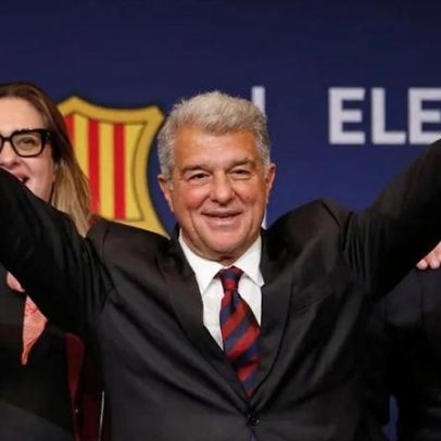 Joan Laporta reeleito presidente do Barcelona com quase 70% dos votos