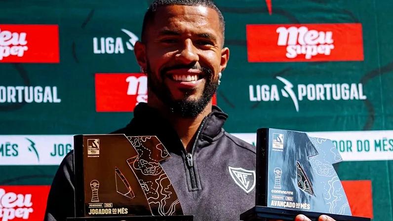 Clóvis foi eleito o melhor avançado e o melhor jogador da 2.ª Liga em fevereiro