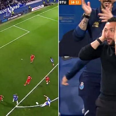 Golaço de Froholdt no FC Porto-Estugarda e reação de Farioli