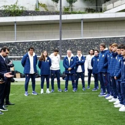 Pedro Proença incentiva a Seleção de sub-17 antes da qualificação europeia