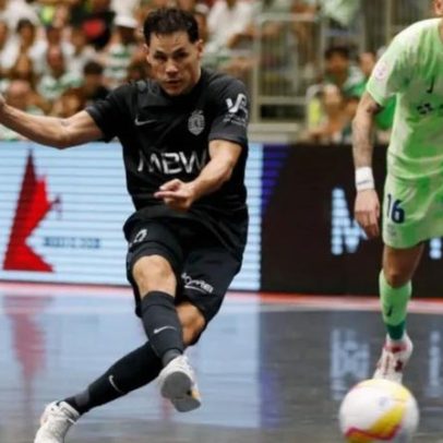 Alex Merlin, capitão do Sporting, envolve-se em confronto com árbitro em jogo sub-13