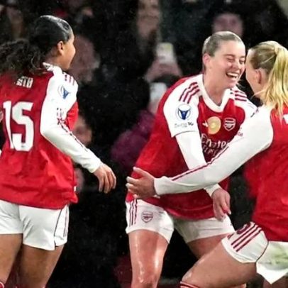 Arsenal em vantagem nas quartas de final da Champions Feminina