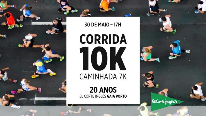 Gaia recebe corrida e caminhada de aniversário do El Corte Inglés