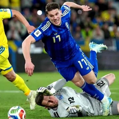 Trubin foi o pior e Gyökeres o melhor nas notas de Ucrânia-Suécia