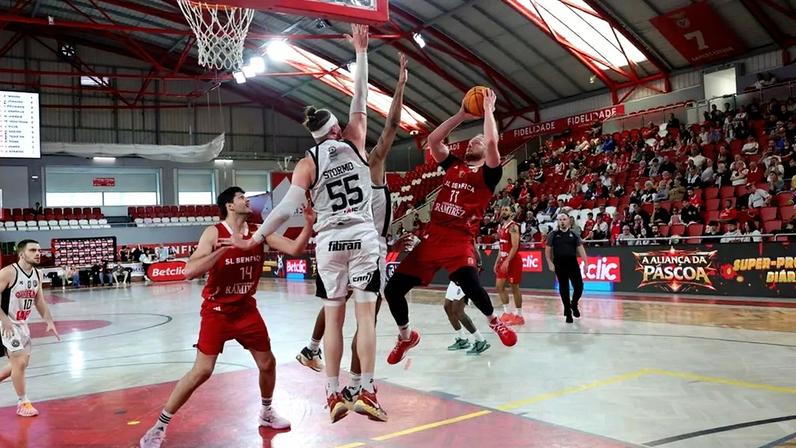 Benfica vence Ovarense na 18.ª jornada da Liga Betclic, no Pavilhão da Luz