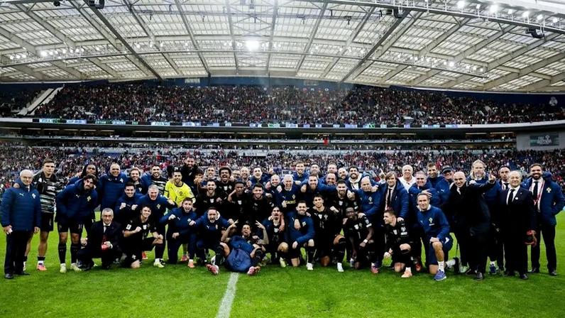 Seleção portuguesa celebra