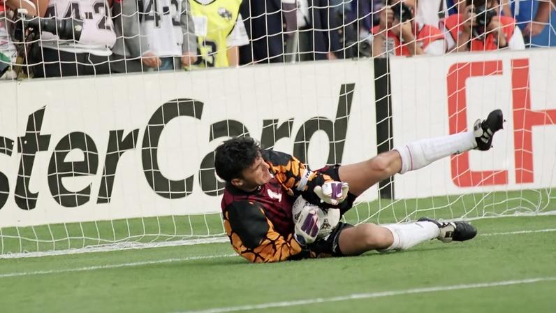 Borislav Mihaylov, na baliza da Bulgária, em 1994