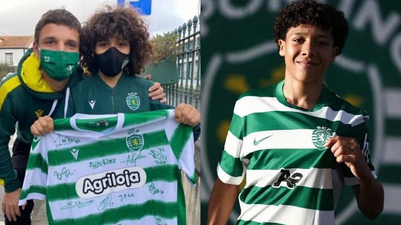 Laurindo, jovem açoriano, assina contrato de formação com o Sporting