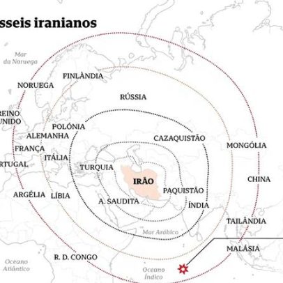 Alcance dos mísseis iranianos é detalhado