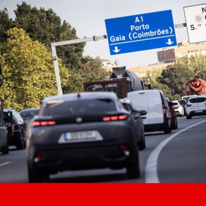 A1 cortada no sentido norte-sul em Vila Nova de Gaia por incêndio em camião