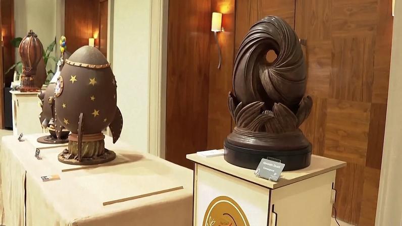 Bélgica transforma chocolate de Páscoa numa escultura gigante comestível