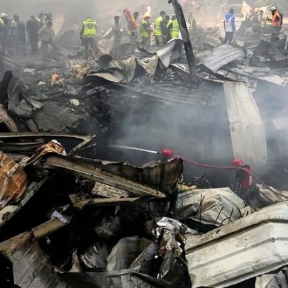 Ataques aéreos em Beirute provocam incêndios; equipas de emergência respondem