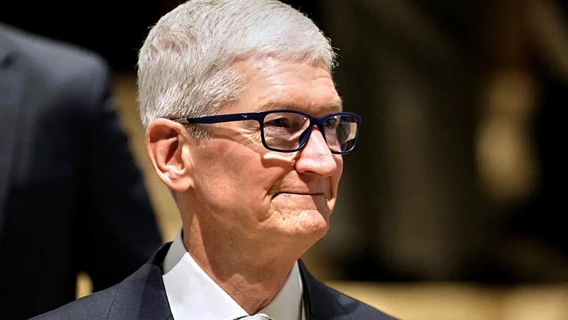 Tim Cook, Diretor Executivo da Apple, na foto de janeiro de 2026
