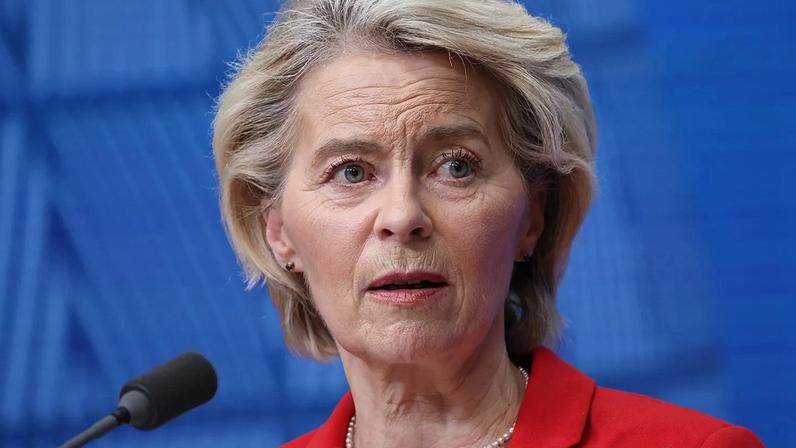 Ursula von der Leyen, a Presidente da Comissão Europeia.