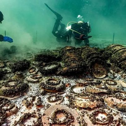 Arqueólogos subaquáticos recuperam carga de navio de 2000 anos num lago suíço