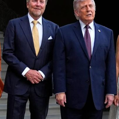 Trump recebe reis neerlandeses na Casa Branca
