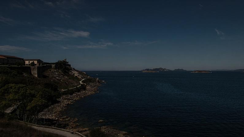 Vista panorâmica da costa da Galiza