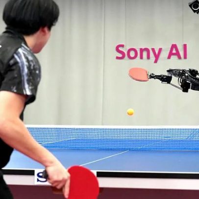 Robot da Sony com IA vence atletas de ténis de mesa