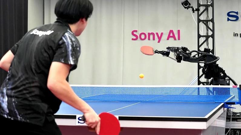 Robot da Sony com IA vence atletas de ténis de mesa