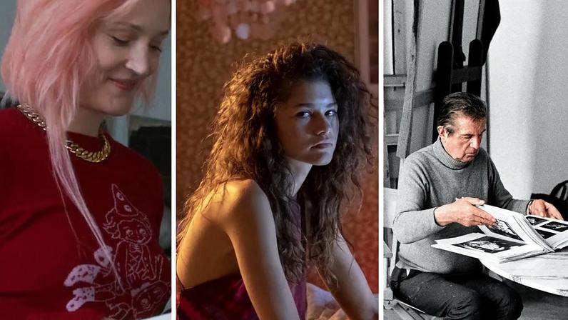 Vicky Krieps em 'Father Mother Sister Daughter'; Zendaya em 'Euphoria'; Francis Bacon, 1979