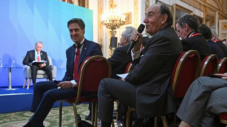 Ignacio Sánchez Galán, presidente da Iberdrola, na Cimeira Internacional sobre o Futuro da Segurança Energética, realizada em Londres na quinta-feira, 24 de abril de 2025.