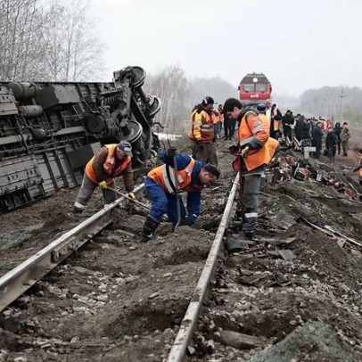 Comboio de passageiros descarrila em Ulyanovsk, mais de 20 feridos