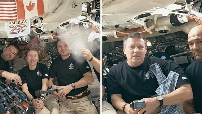 Astronautas da Artemis II ignoram Trump em momento constrangedor