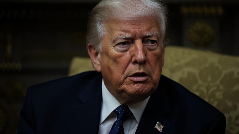 O Presidente dos EUA, Donald Trump, fala durante uma reunião com o Chanceler alemão Friedrich Merz na Sala Oval da Casa Branca, a 3 de março de 2026