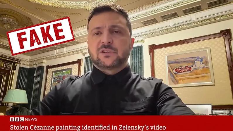 Alegação de quadro roubado no gabinete de Zelenskyy