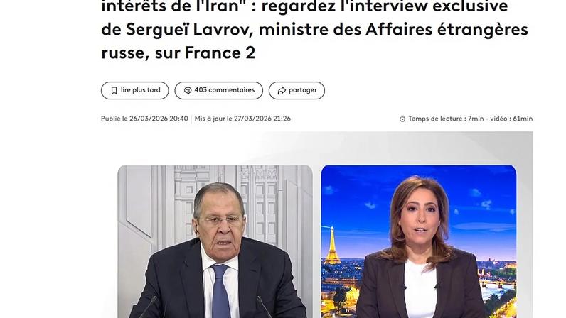Entrevista de Lavrov: a tradução russa não corresponde ao original