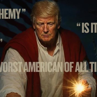 Celebridades criticam imagem de Trump retratado como Jesus por IA