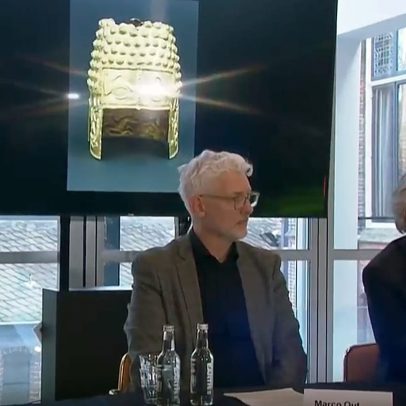 Capacete de ouro de 2500 anos roubado é recuperado nos Países Baixos