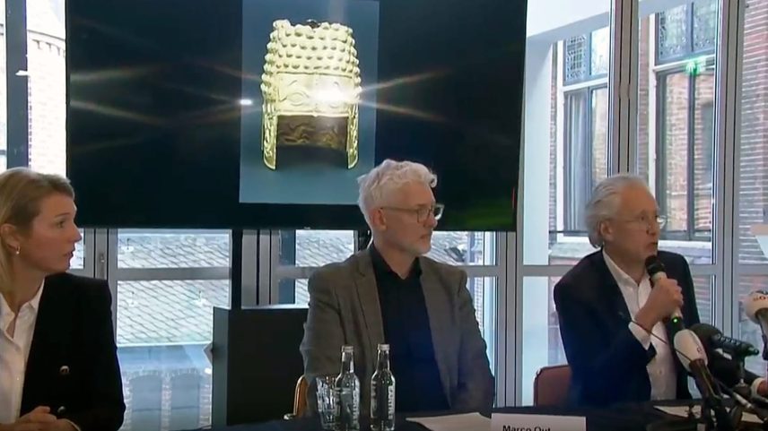 Capacete de ouro de 2500 anos roubado é recuperado nos Países Baixos