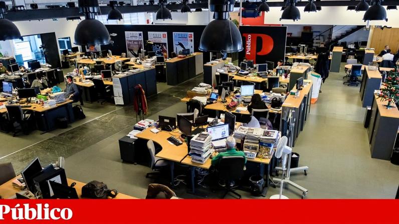 A redacção do Público, em Lisboa