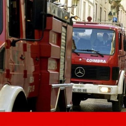 Dois mortos em despiste que provocou incêndio no centro de Coimbra