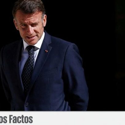 Alegação de Macron ter partilhado foto de Melania Trump com Epstein é falsa