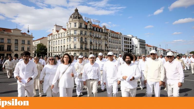 Coro da paz aclamado na Bienal de Coimbra pelas ruas