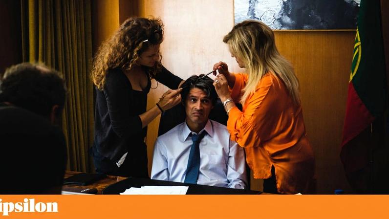 Filmagens da série *Madrugada Suja*, a partir do livro de Miguel Sousa Tavares, com Gonçalo Waddington em plena caracterização